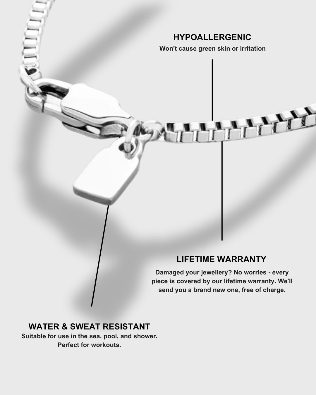 Noxwell Vault Box Chain Necklace