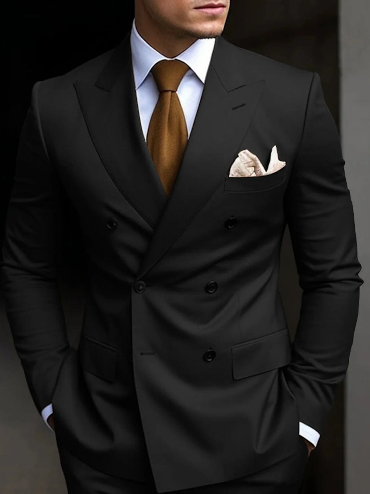 Noxwell Ravensworth Double-Breasted Suit