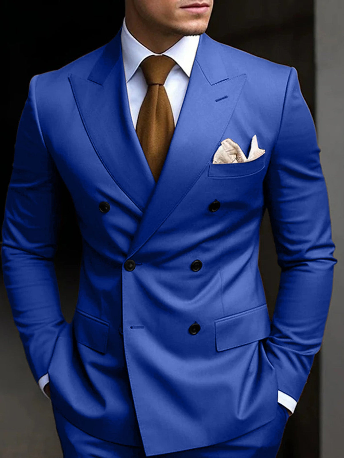 Noxwell Ravensworth Double-Breasted Suit
