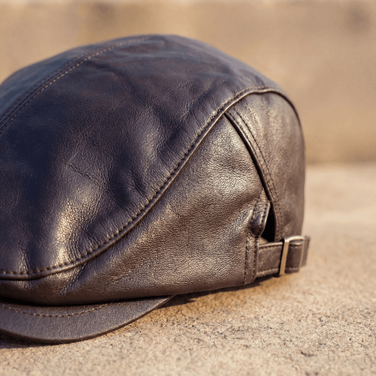 Noxwell Ashgrove Leather Flat Cap