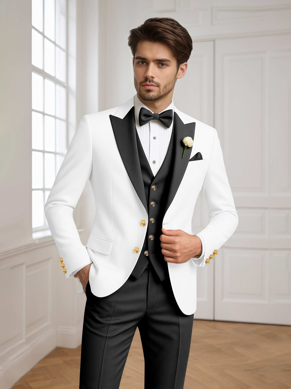 Noxwell Marsden Peak-Lapel Suit