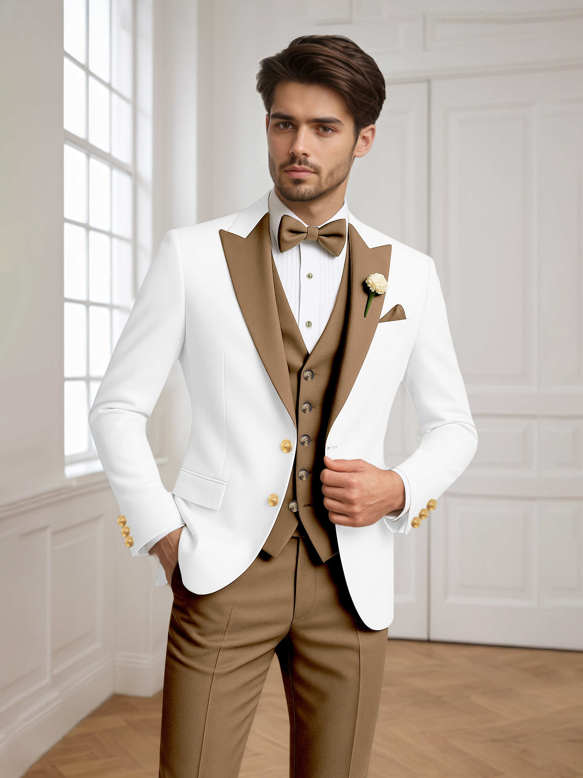 Noxwell Marsden Peak-Lapel Suit