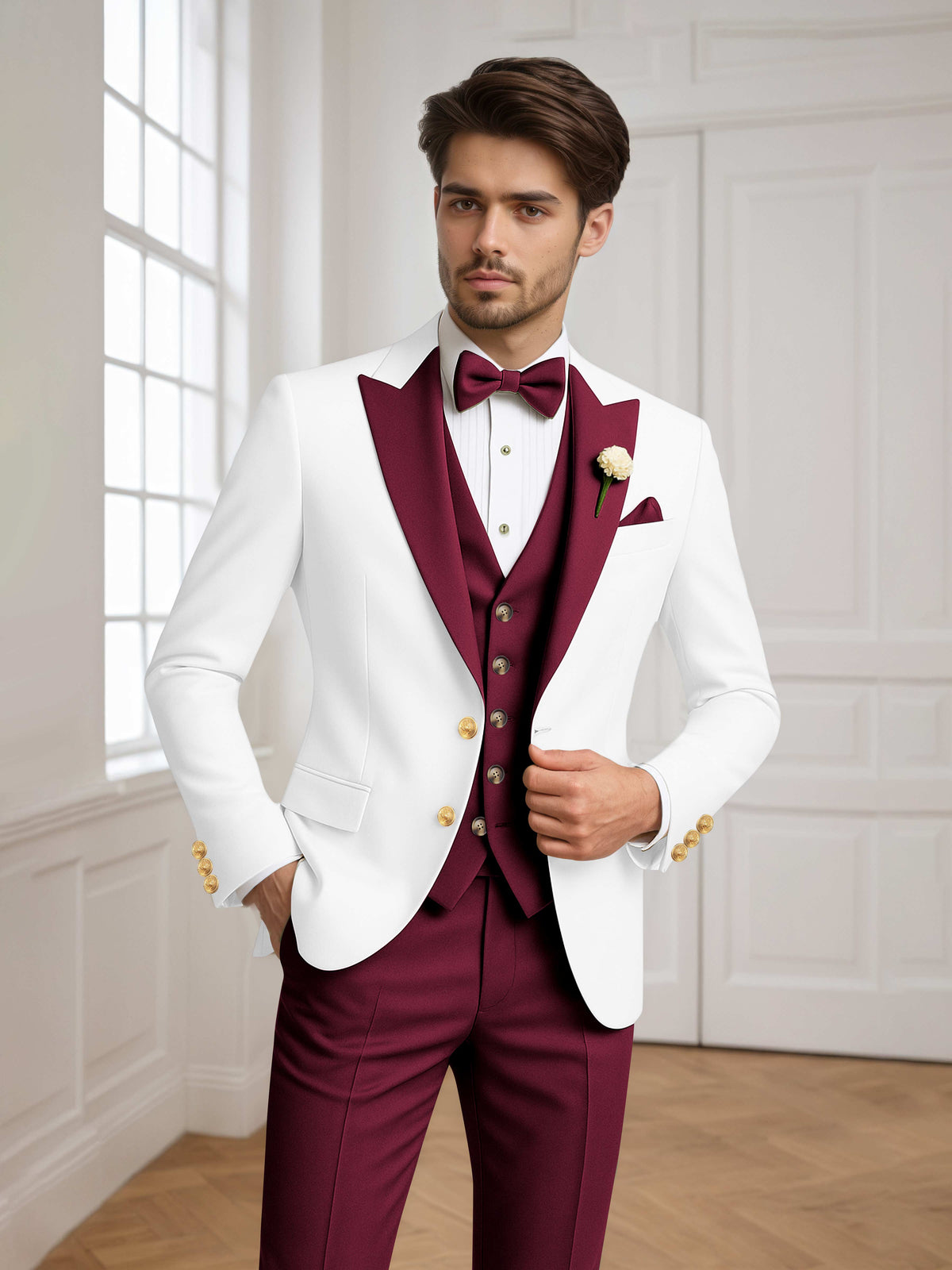 Noxwell Marsden Peak-Lapel Suit