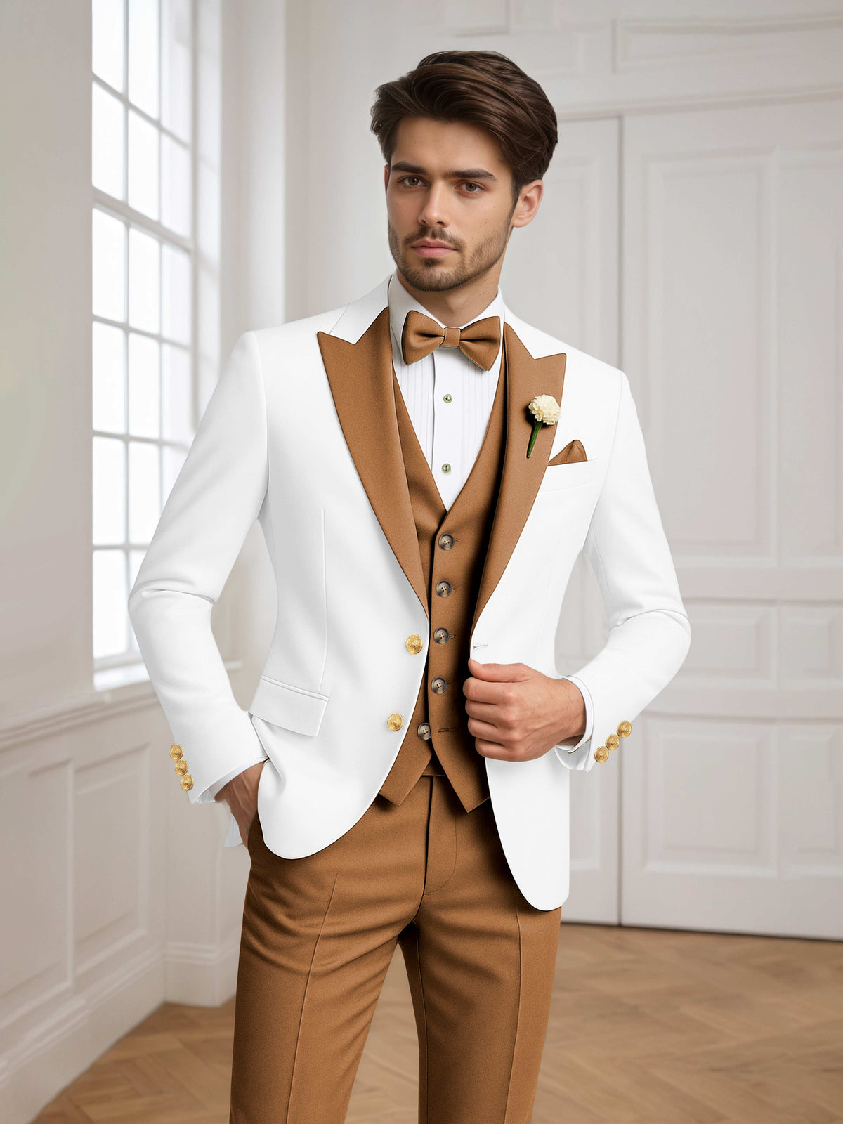 Noxwell Marsden Peak-Lapel Suit