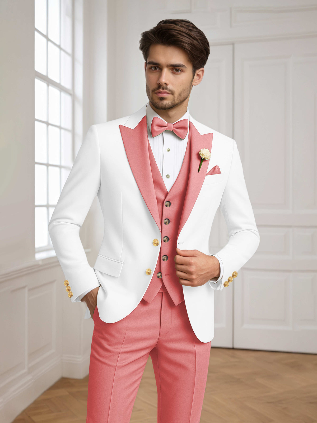 Noxwell Marsden Peak-Lapel Suit