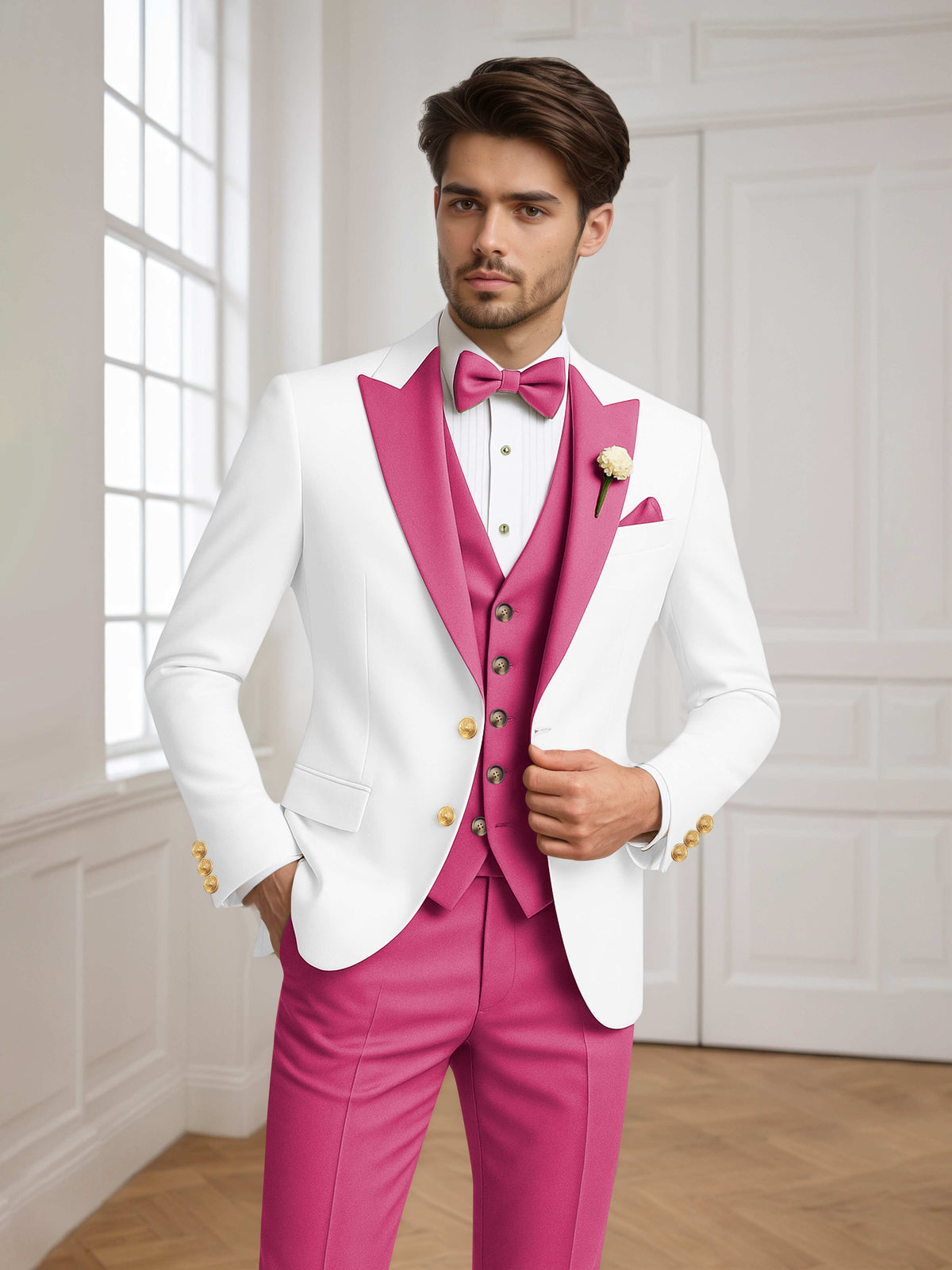 Noxwell Marsden Peak-Lapel Suit