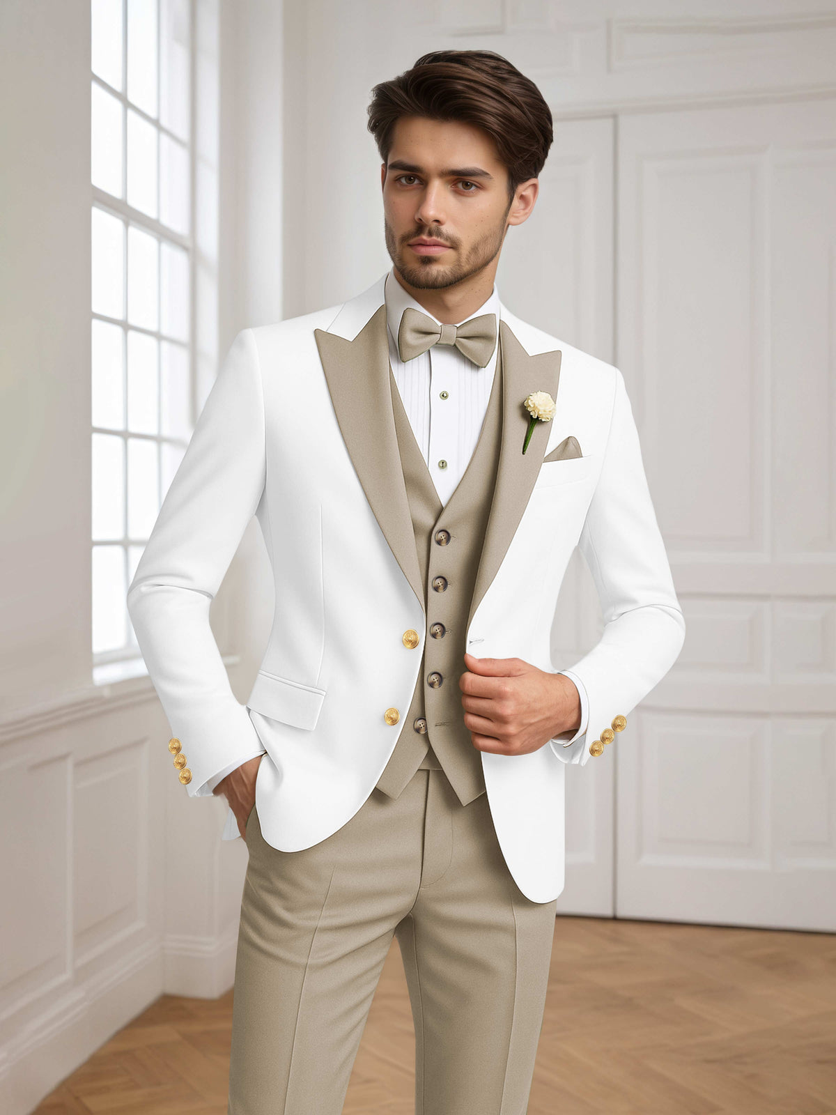Noxwell Marsden Peak-Lapel Suit