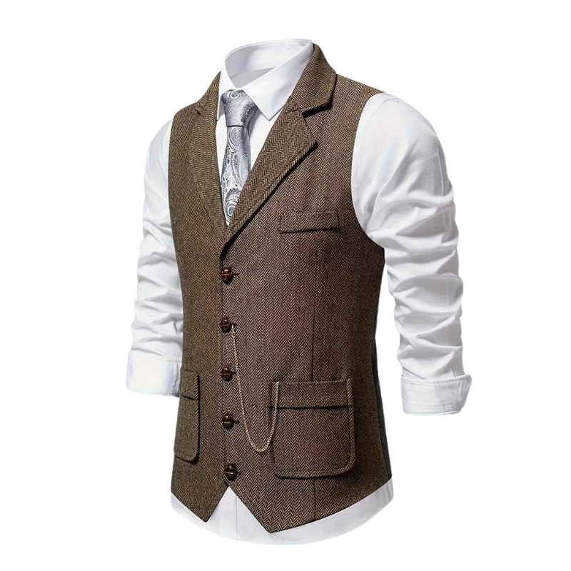 Noxwell Alderley Herringbone Waistcoat