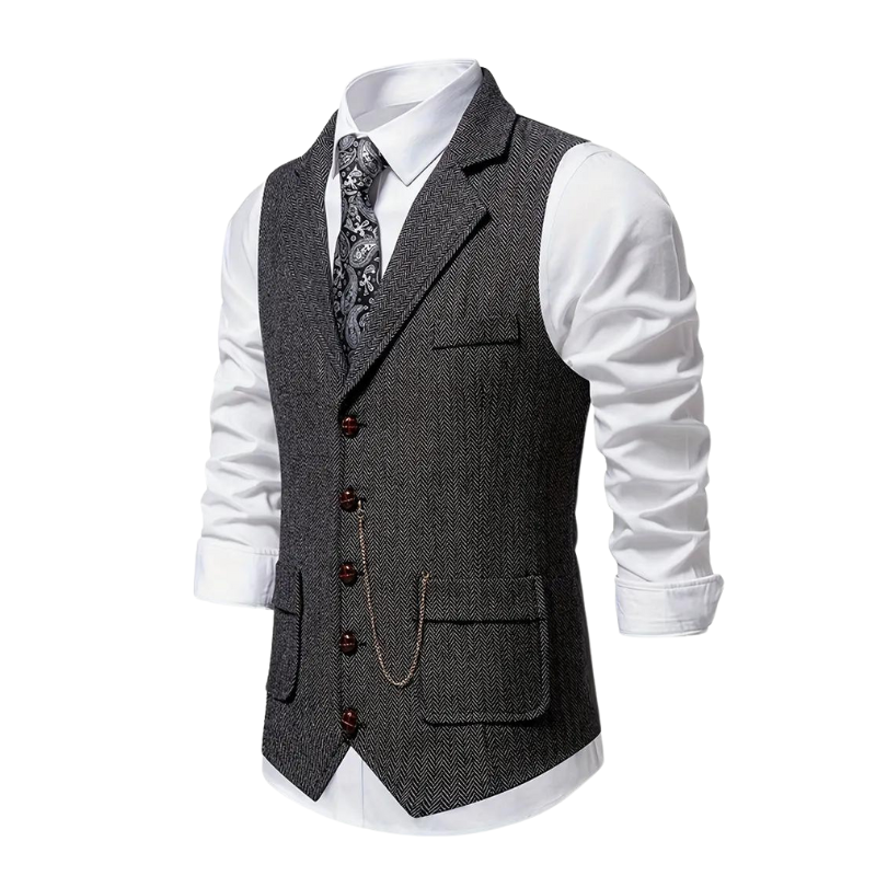 Noxwell Alderley Herringbone Waistcoat