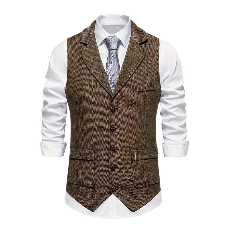 Noxwell Alderley Herringbone Waistcoat