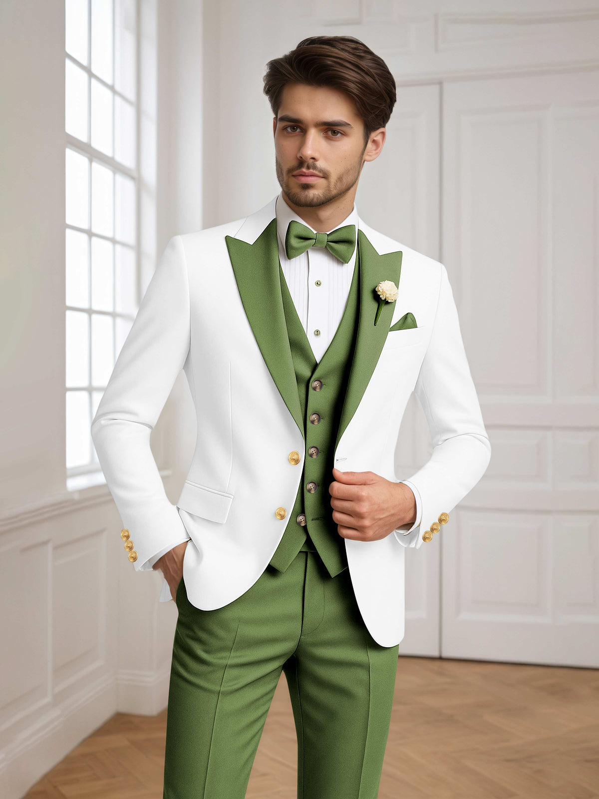Noxwell Marsden Peak-Lapel Suit