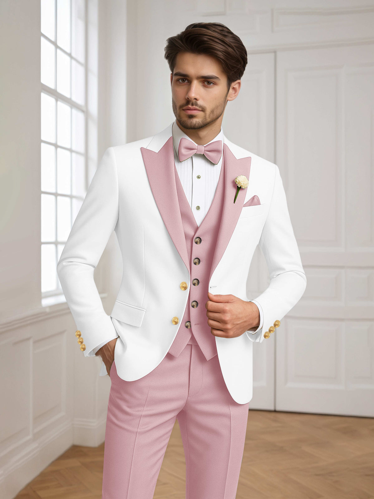 Noxwell Marsden Peak-Lapel Suit