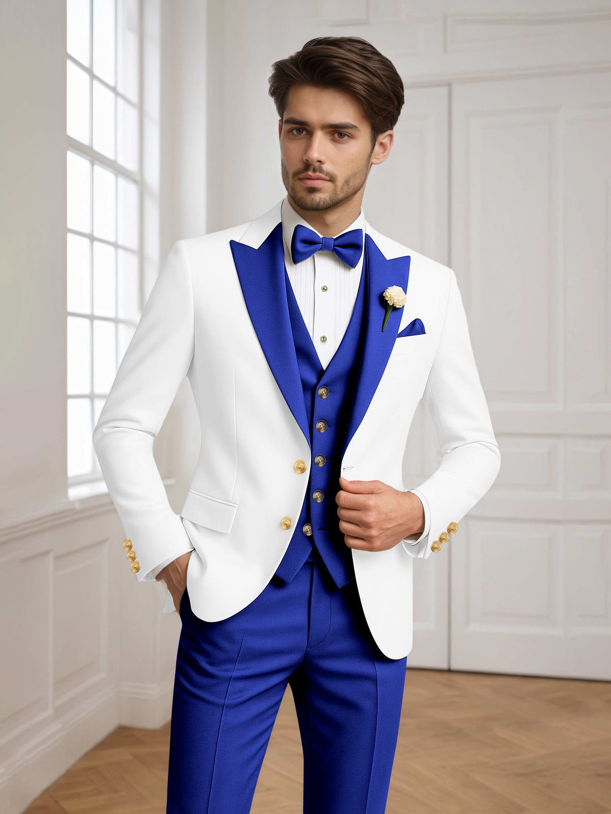 Noxwell Marsden Peak-Lapel Suit