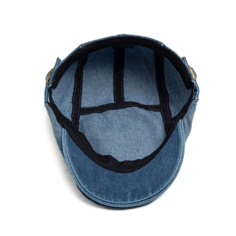 Gorra plana de mezclilla lavada Noxwell Crayford