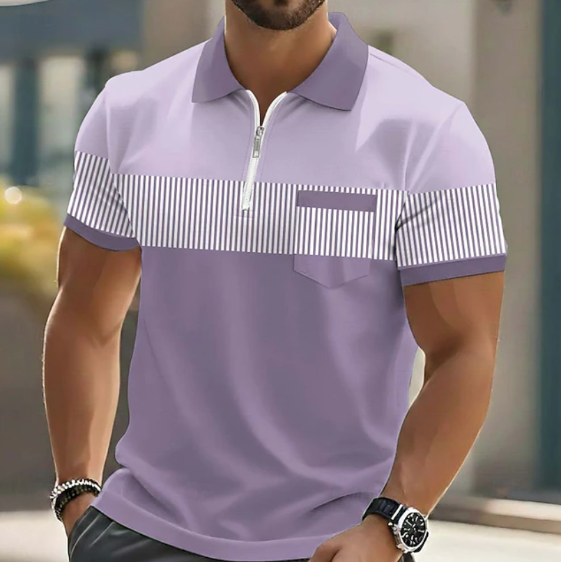 Camisa tipo polo con cremallera Noxwell Marchwood