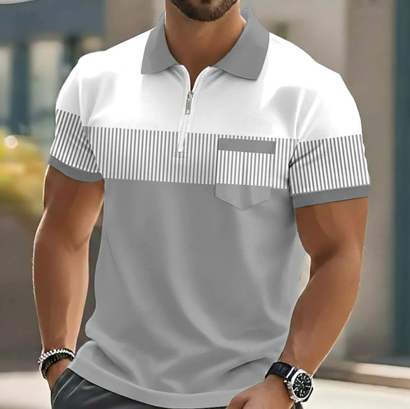 Camisa tipo polo con cremallera Noxwell Marchwood