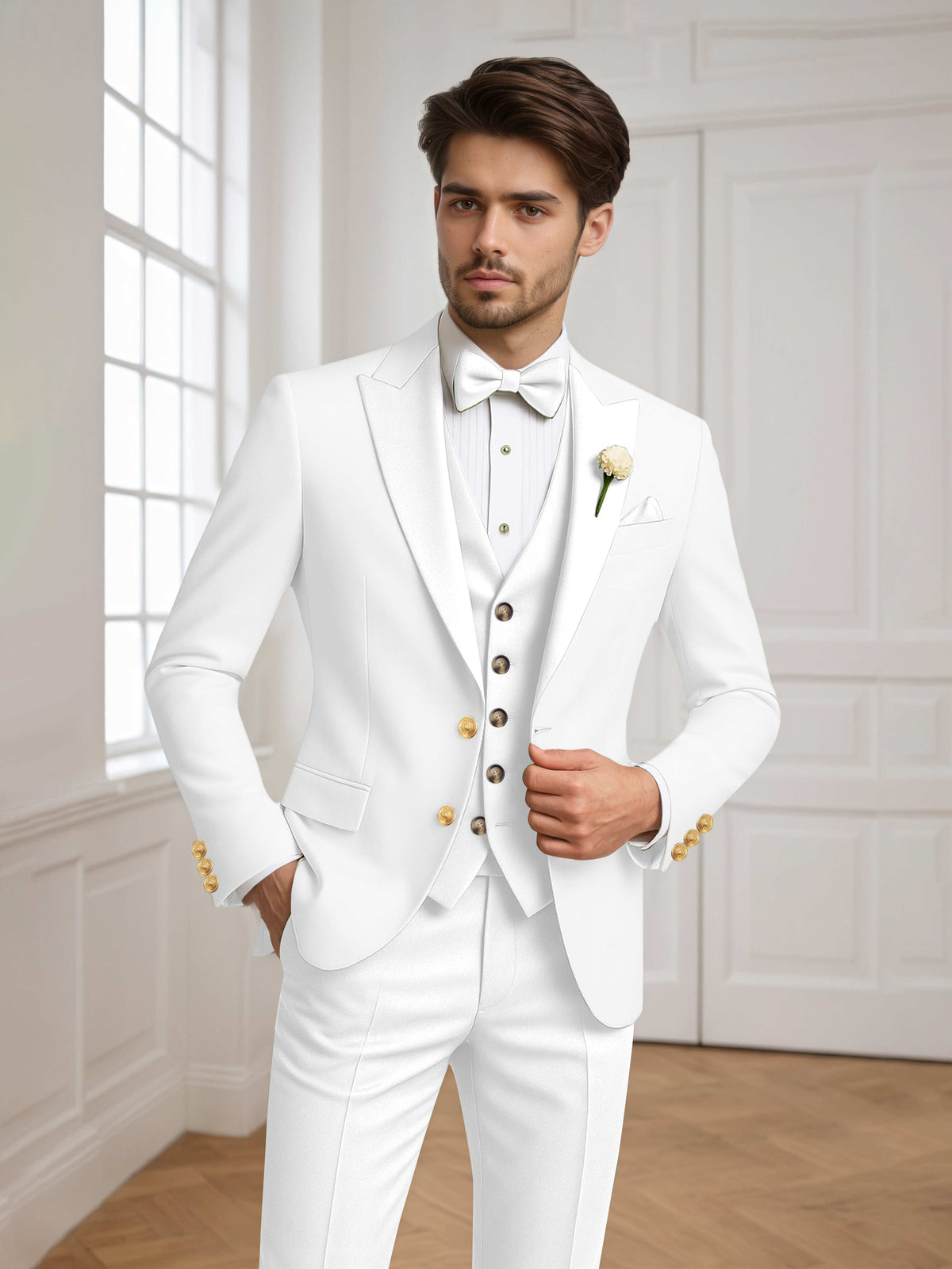 Noxwell Marsden Peak-Lapel Suit