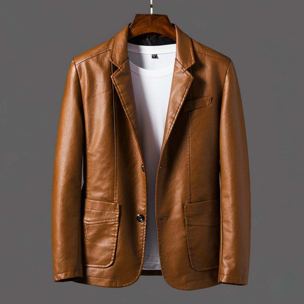 Noxwell Lindmore Leather Blazer