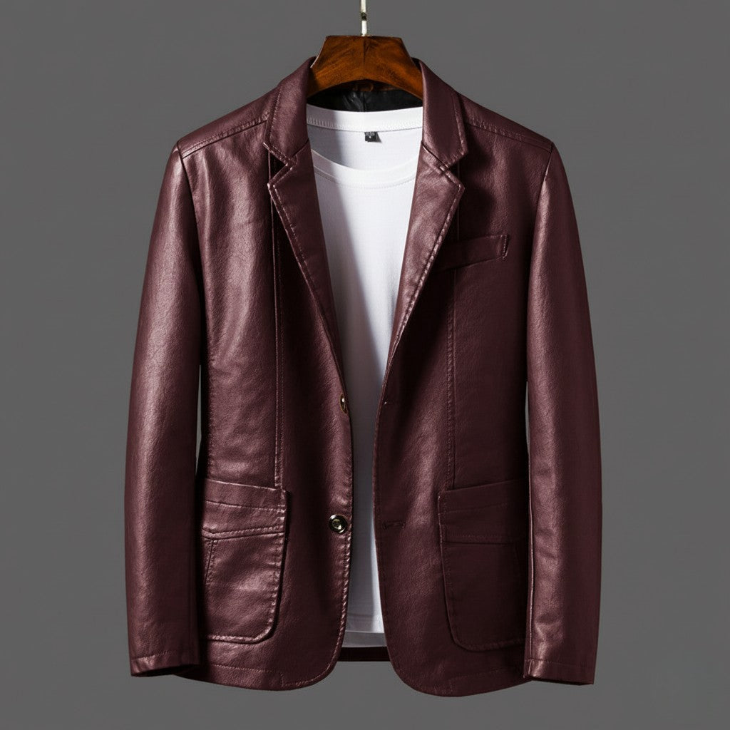 Noxwell Lindmore Leather Blazer