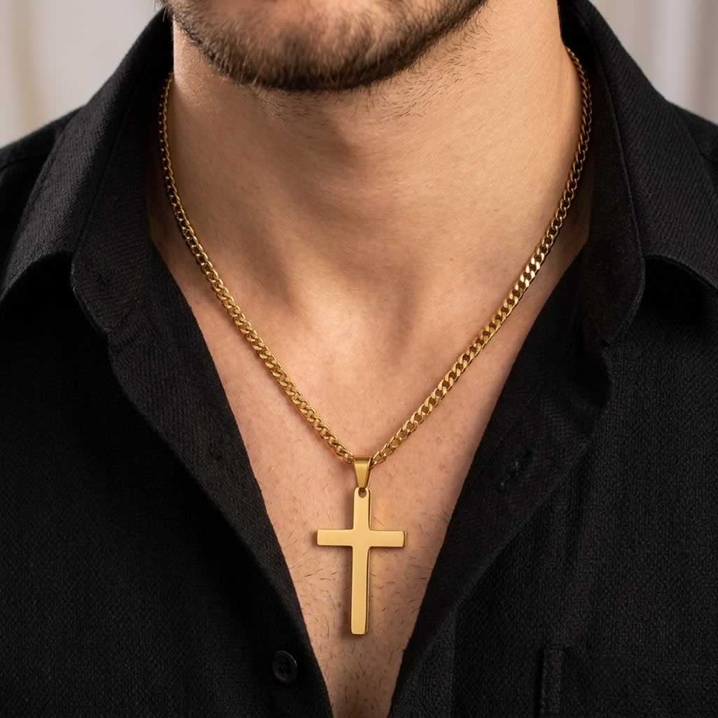 Eternal Chain Cross Necklace