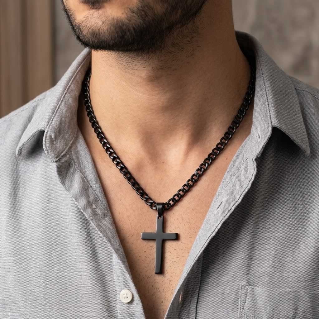 Eternal Chain Cross Necklace
