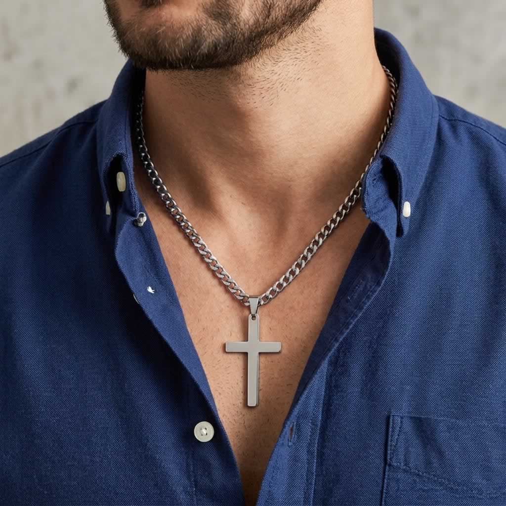 Eternal Chain Cross Necklace