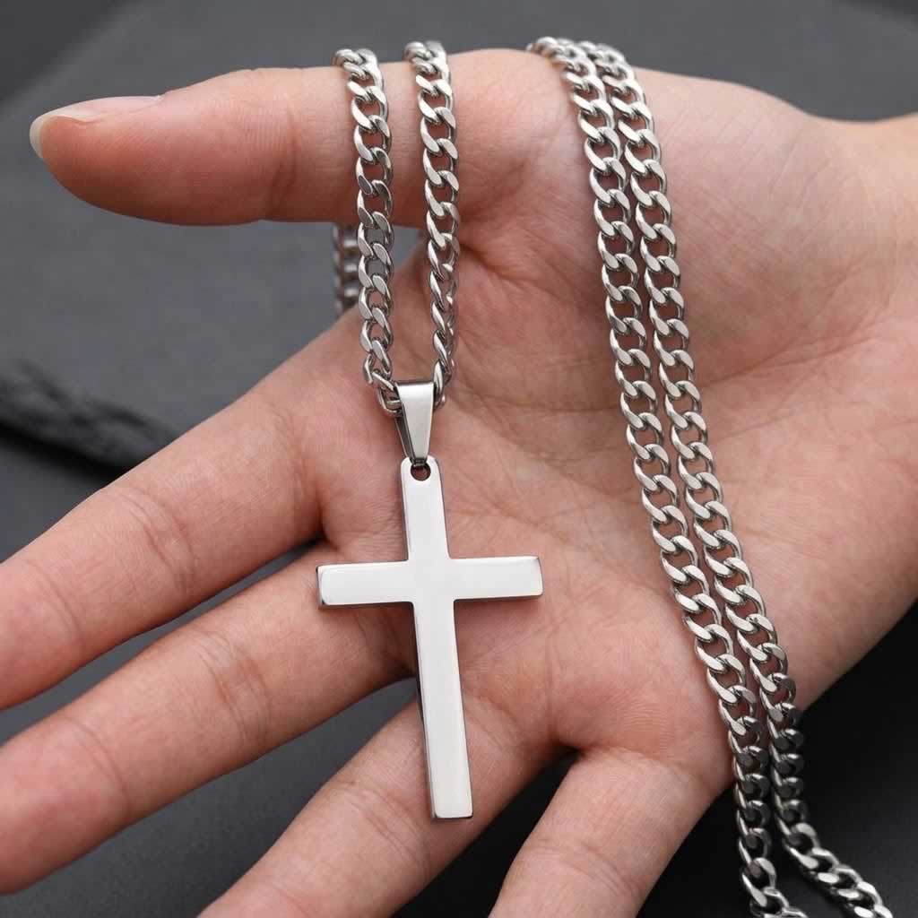 Eternal Chain Cross Necklace