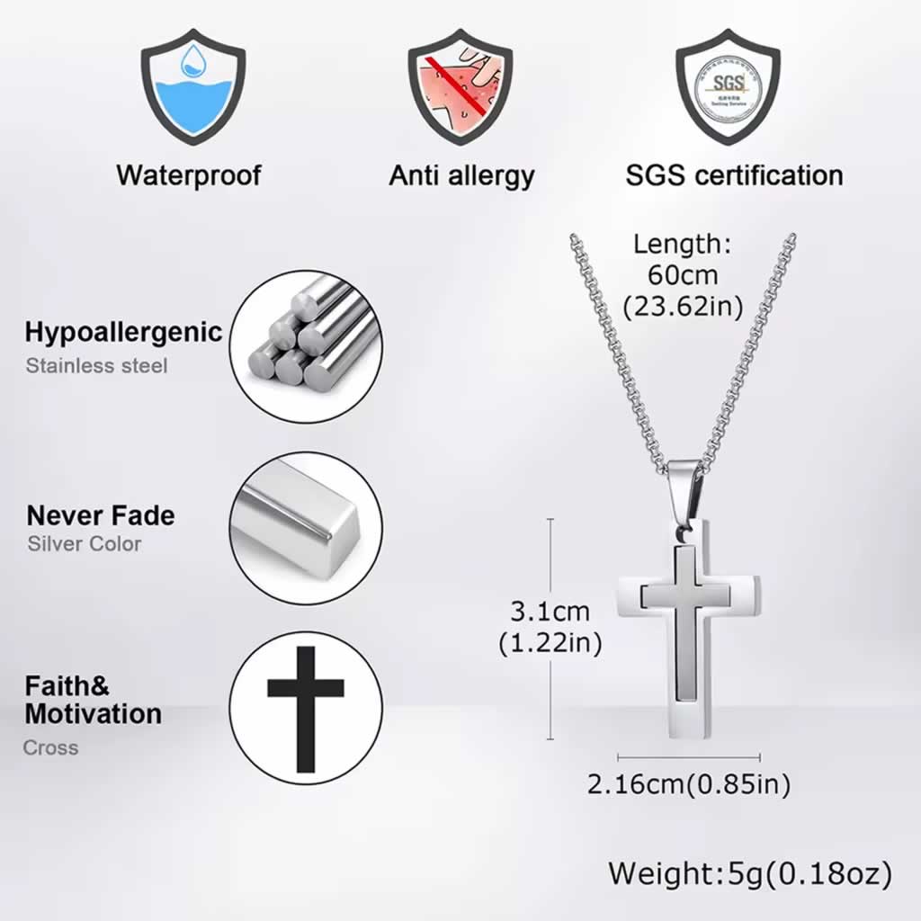 Eternal Men's Cross Necklace